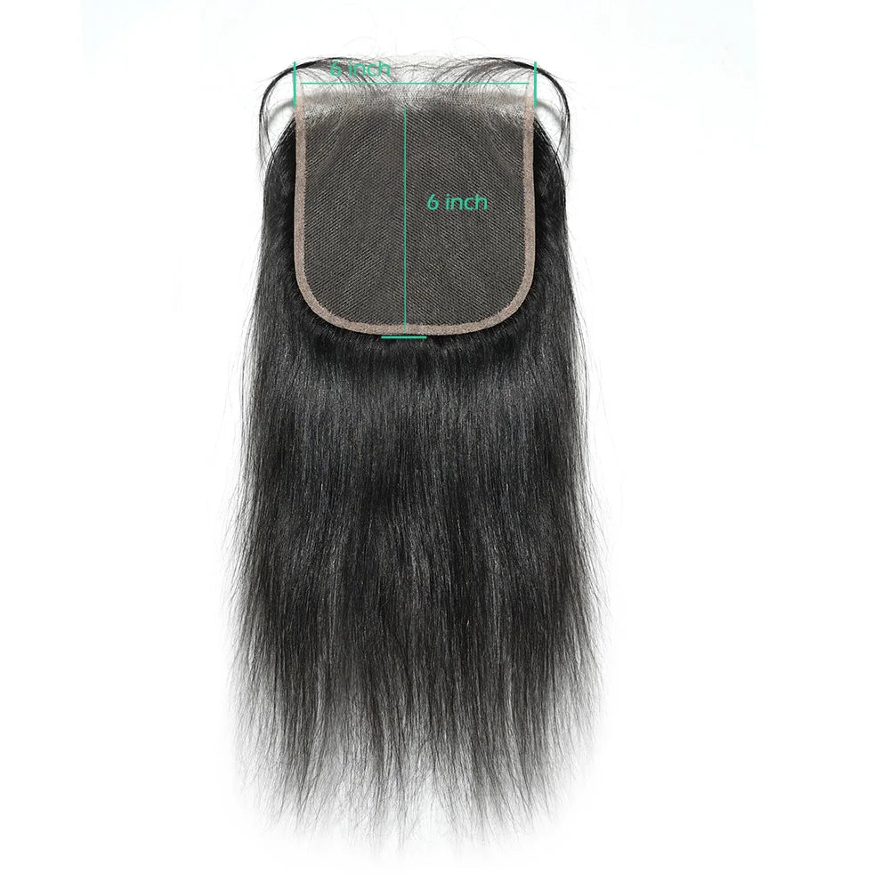 24 26 Inch Straight Lace Frontal Human Hair - 13x6 Preplucked Transparent HD Lace Brazilian Hair Closure For Women