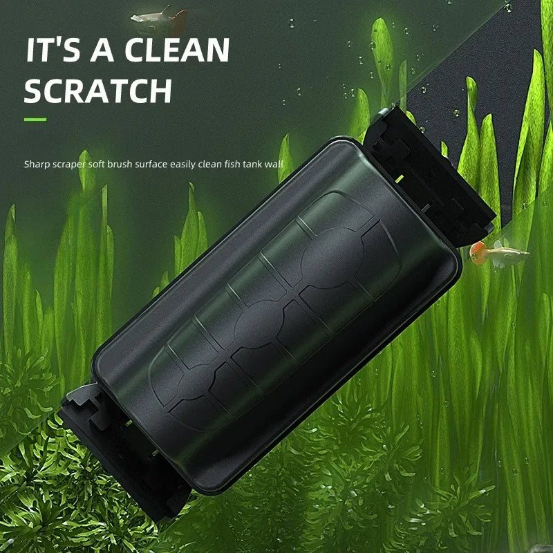 Magnetic Aquarium Fish Tank Brush – Floating Glass Cleaner & Algae Scraper, Aquarium Accessories