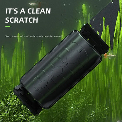 Magnetic Aquarium Fish Tank Brush – Floating Glass Cleaner & Algae Scraper, Aquarium Accessories
