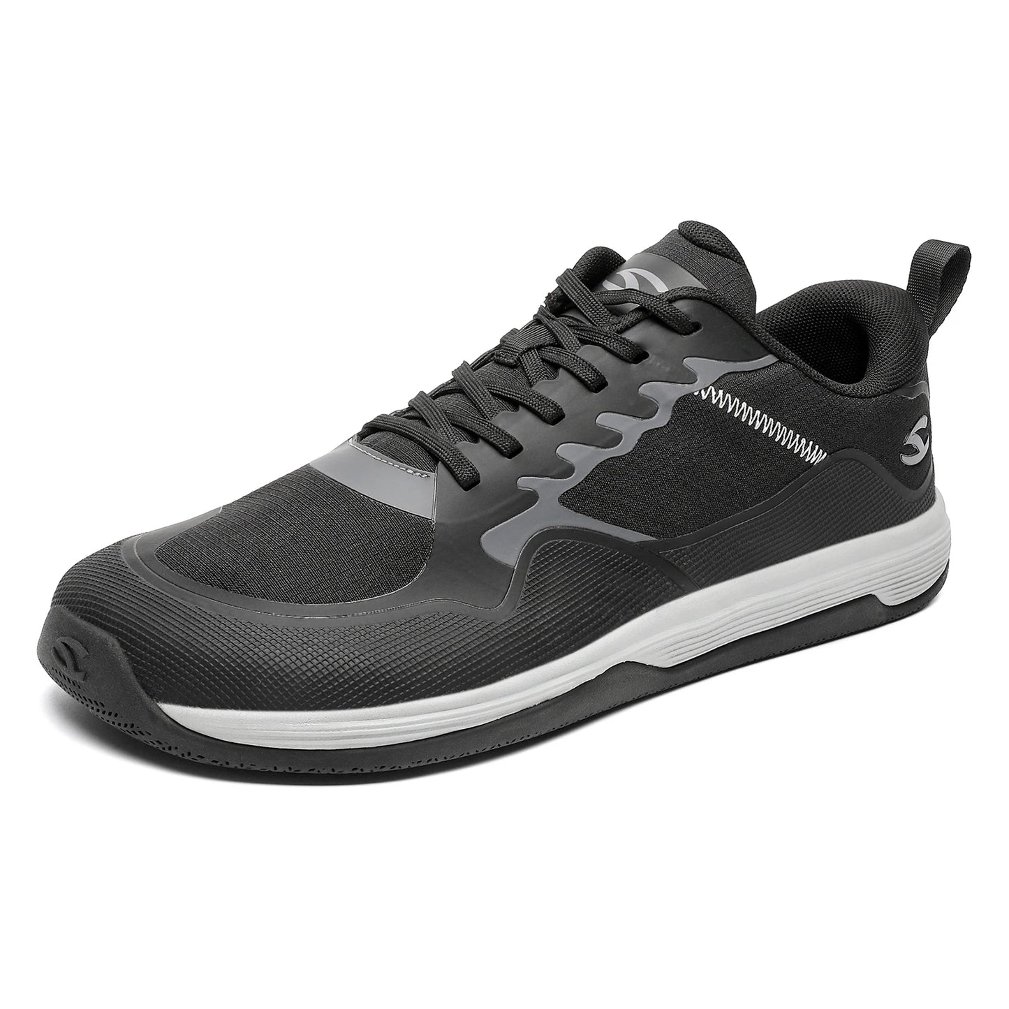 HOBIBEAR Unisex Walking Sneakers – Lace-Up Artificial Leather Hiking & Running Shoes for Men & Women