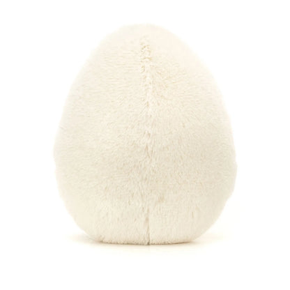 Lovely Soft Boiled Egg Cat Toy – Creative Pet Doll, Happy Smile Plush for Home, Holiday & Kids Gift