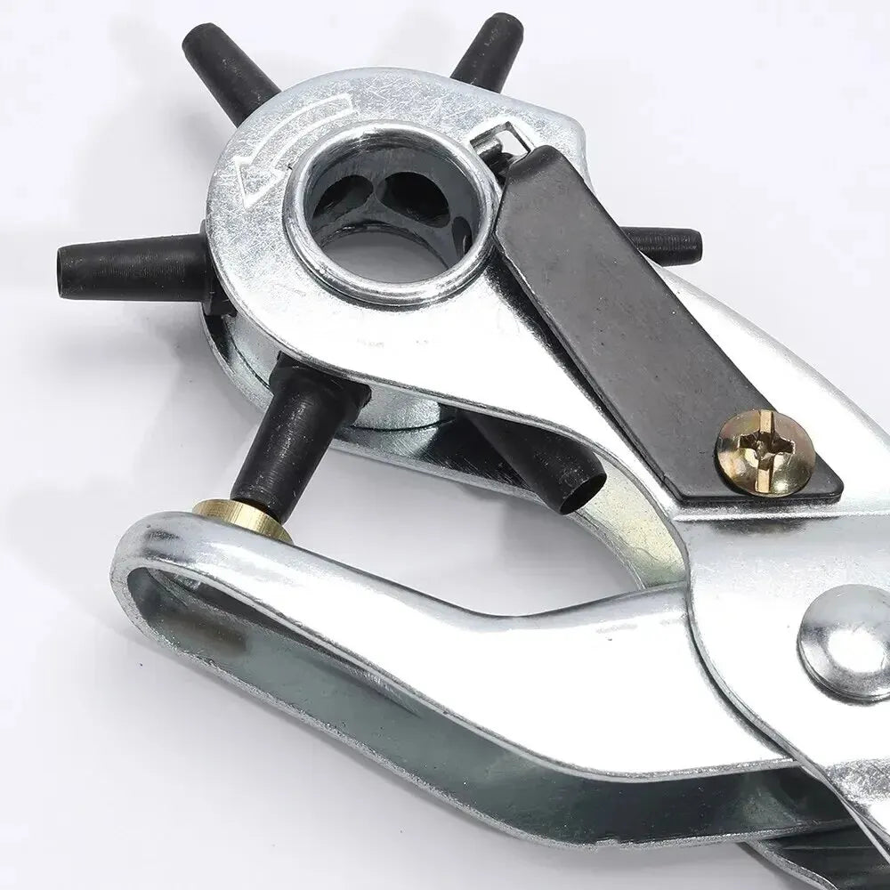 Multifunctional Leather Hole Punch Tool: Carbon Steel Belt Puncher for Crafts - Leatherworking Tools