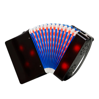 17-Key 8-Bass Accordion Toy - Musical Piano Keyboard Rhythm Training Instrument for Beginners