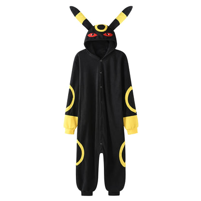 Women’s Kigurumi Onesie — Charizard, Gengar, Umbreon & Piplup Full-Body Pajama for Adults, Halloween Cosplay Costume