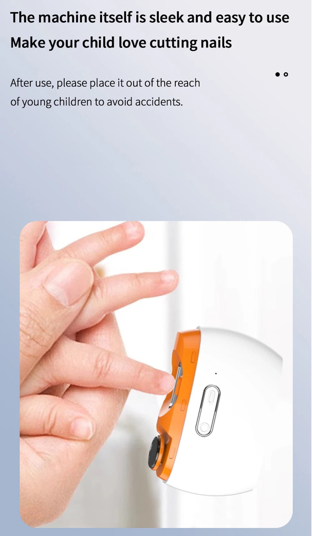 2-in-1 Electric Nail Clipper with Light - Type-C Rechargeable Manicure Machine, Portable Automatic Nail Cutter