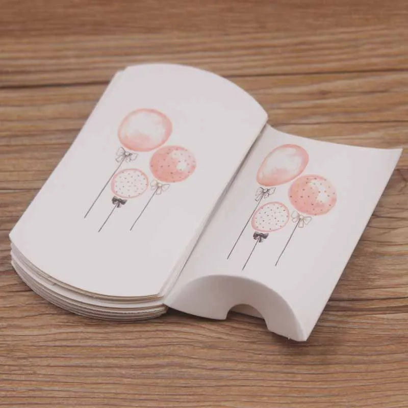 24pcs Floral Pillow-Shaped Jewelry Gift Boxes – Necklace & Earring Display Packaging 20x55x80mm