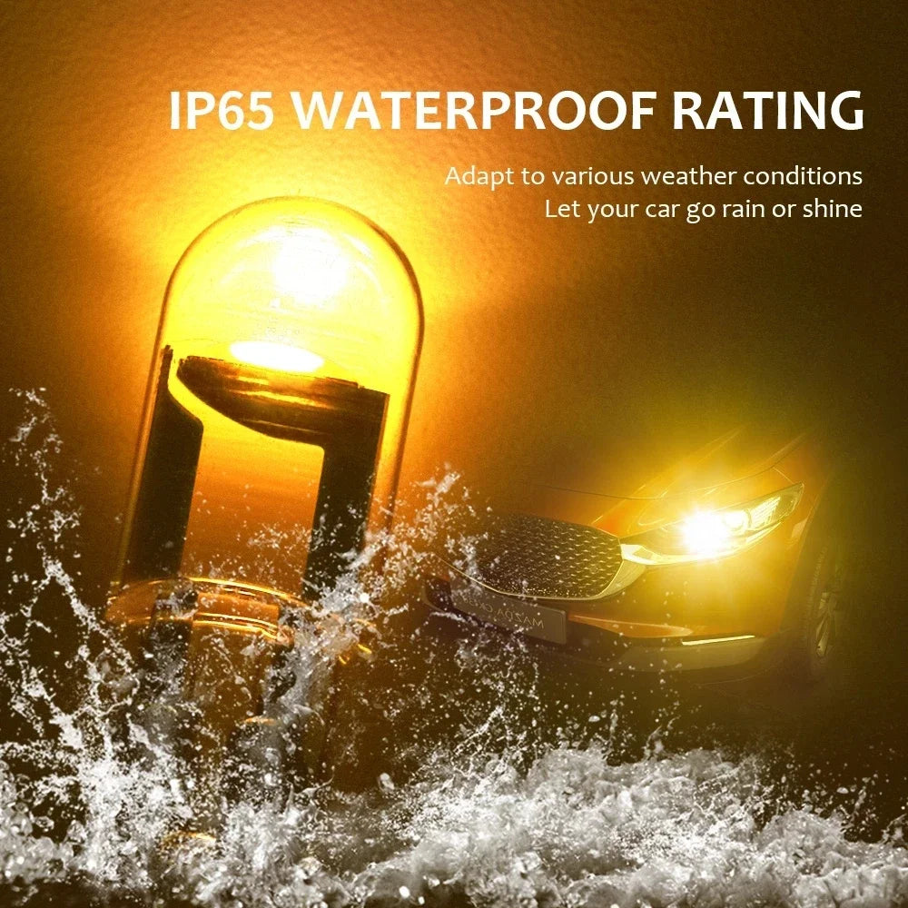 10/50pcs W5W LED T10 Car Light - COB LED Glass, 6000K White Auto License Plate Lamp, Dome, Read & DRL Bulb for 12V Automobiles