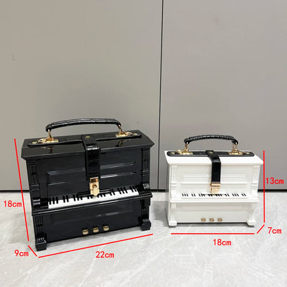 Luxury Designer Piano-Shaped Handmade Crossbody Shoulder Bag for Women – Elegant Purse, Messenger & Banquet Bag