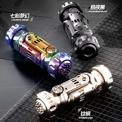 Stun Grenade Fidget Spinner & Mini Toy Gun – Ejectable Shell Stress Relief Finger Toy for Adults & Kids Gift