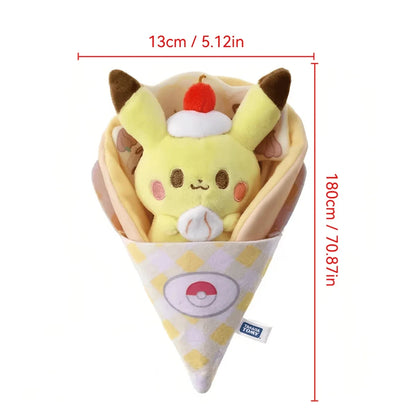 Pikachu & Piplup Plush Dolls - Cute Anime Stuffed Toy Figures for Birthday Gifts Festival Decor & Collectors
