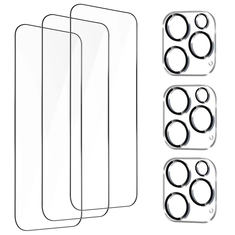 iPhone Camera Lens Protector - Tempered Glass Screen Cover for iPhone 15 14 13 12 11 Pro Max X XS Camera Protection