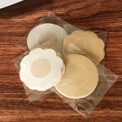 10-200PCS Women’s Nipple Cover Stickers – Invisible Self-Adhesive Disposable Bra Pasties & Chest Lift Tape