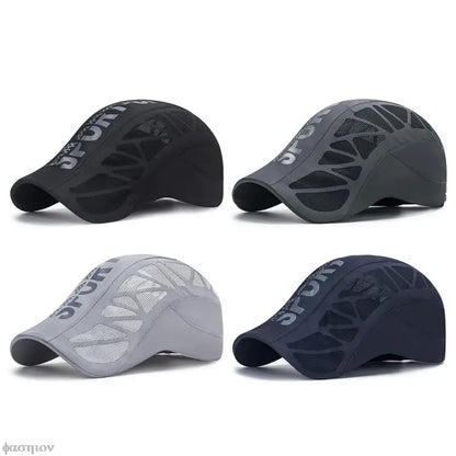 Stay Cool and Stylish: Men's Sun Hats - Golf Driving Cabbie Hat Newsboy Flat Ivy Summer Cap, Fashionable Letter Beret Peaky Blinder Casquette Baseball Caps