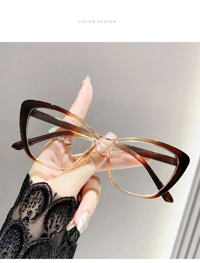 Fashion Cat Eye Reading Glasses – Luxury Anti-Blue Light Eyewear for Women & Men with Presbyopia
