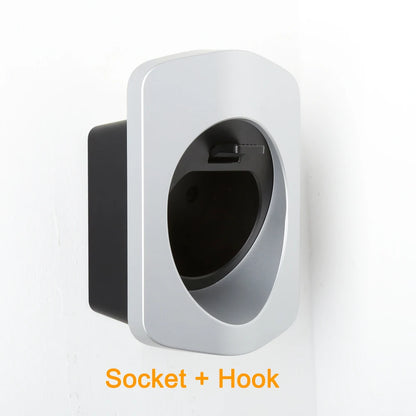 Peocke EV Charger Holder – Type 2/Type 1 Connector Socket Plug Wallbox Charging Cable Bracket for Extra Protection