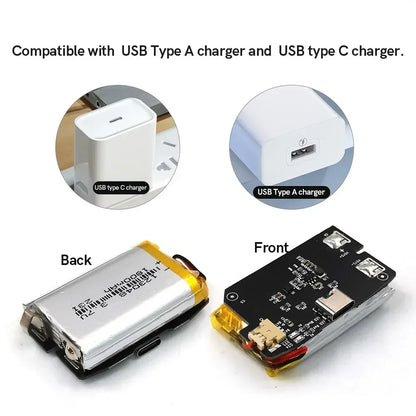 GBA V5 Laminated IPS LCD Backlight Kit – Built-In 1800mAh Rechargeable Battery with Type-C Port for Game Boy Advance