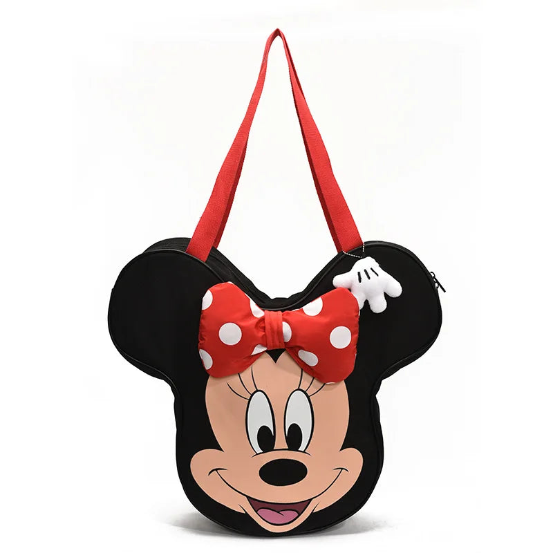Disney Women’s Cartoon Canvas Shopping Bag – Large Capacity Fashion Shoulder Handbag Tote for Everyday Use for Women