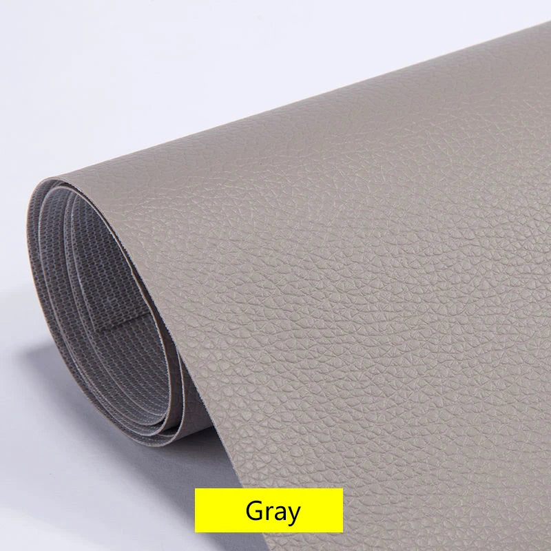 100x137cm Black Self-Adhesive Leather Repair Tape – DIY Sticky Patch for Sofa & Leather Repairs