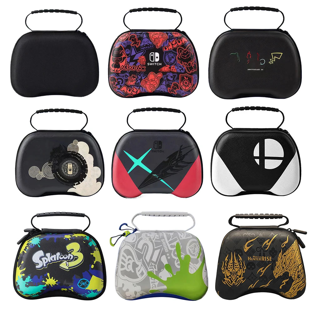 Carrying Case for Xbox ONE S/X - EVA Portable Storage Bag with Handle, Shockproof Protective Case for PS5/PS4/PS3 & NS Switch Pro