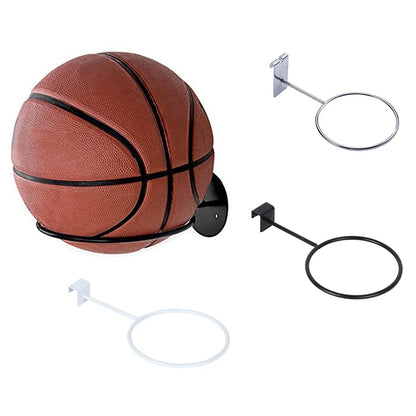 Multi-Purpose Football Display Shelf – Wall-Mounted Basketball Storage Rack, Iron Space-Saving Holder for Living Room Decoration