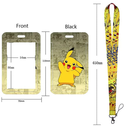Pikachu Neck Strap Lanyard for Keys – ID Badge Holder, Keychain, Key Rings, Fashion Accessory Gift