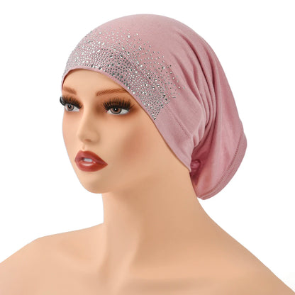 Women’s Modal Cotton Hijab Undercap - Soft Stretchy Diamond Bonnet for Muslim Headscarf & Turban Styling