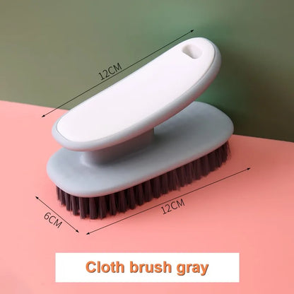 3247 Long Handle Shoe Cleaning Brush - Portable Laundry Scrub Brush Set for Home & Travel Use