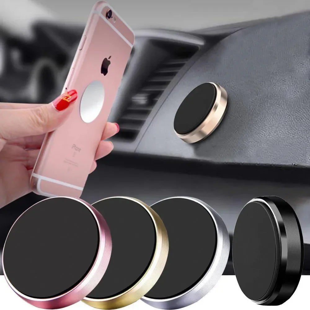 Universal Magnetic Car Phone Holder — Dashboard & Wall Mount Stand for iPhone, Xiaomi, Huawei, Samsung