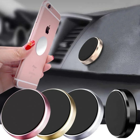 Universal Magnetic Car Phone Holder — Dashboard & Wall Mount Stand for iPhone, Xiaomi, Huawei, Samsung