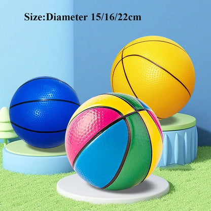 PVC Inflatable Mini Football & Basketball – 15/16/22cm Thickened Sports Toy for Parent-Child Games, Pool & Party, 10 Styles