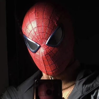 Magnetic Spider-Man Lens Mask - Garfield Style Spandex Head Mask for Cosplay, Collectors & Fans