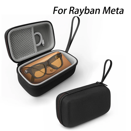 Protective Hard Glasses Case for Ray-Ban Meta – EVA Carrying Case for Wayfarer, Skyler & Headliner Smart Glasses