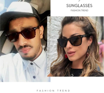 Luxury 2140 Polarized Sunglasses – Men & Women Vintage Square UV400 Shades for Driving & Fishing
