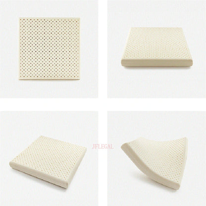JFLEGAL Thailand Natural Latex Cushion – Washable Square Seat Pad for Buttocks Pain Relief, Office Chair Cushion Cojin