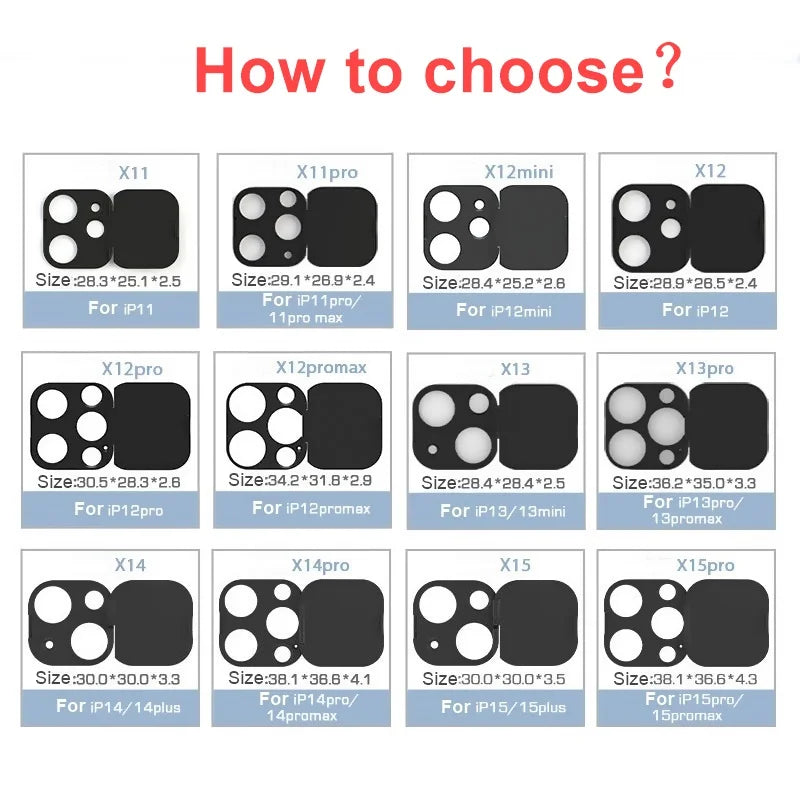 WebCam Privacy Cover – Plastic Camera Lens Protector for iPhone 11-16 Pro Max