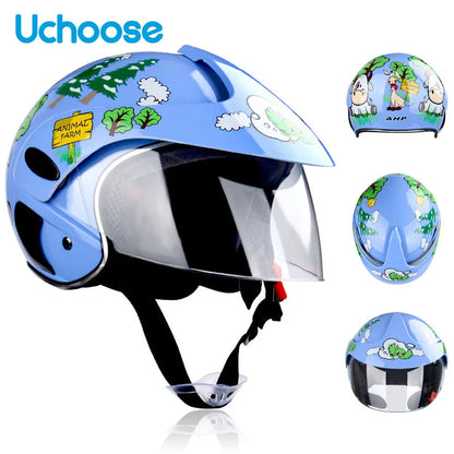 Child Motorcycle Helmet (3-9 Years) – ABS Unisex Safety Motocross & ATV Cross Helmet for Bicycle & Downhill Riding