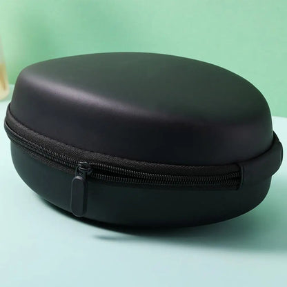 Shockproof Black Headphone Carrying Case – Portable Travel Pouch for Earphones & Headsets