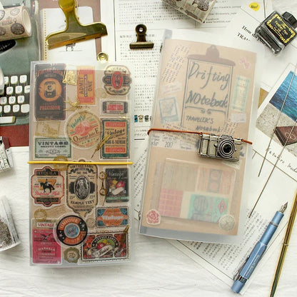 PVC Travelers Notebook Folder - Transparent File Storage Book For Japanese Stationery Office And School Supplies