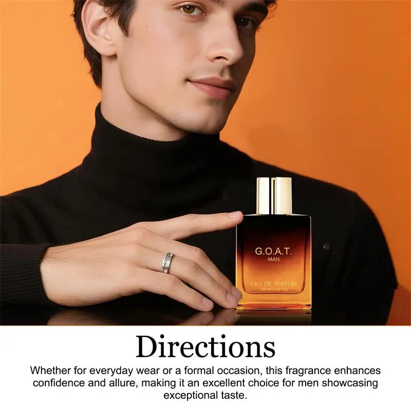 Classic High-End Men’s Eau de Parfum – Long-Lasting Fragrance with Sandalwood & Vanilla Scent, Captivating Fresh Date Perfume for Men & Couples
