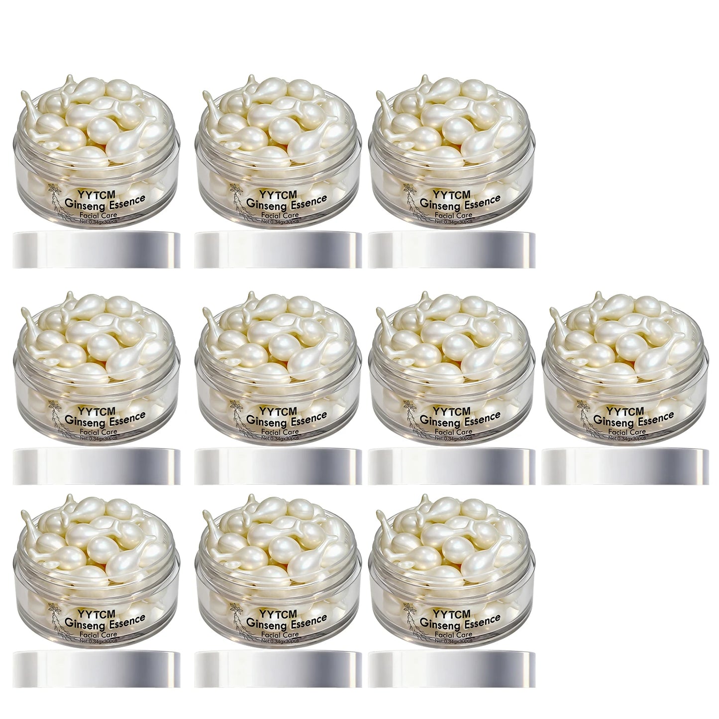 Ginseng Essence Capsules - Moisturizing Firming Serum with Retinol, Niacinamide & Vitamin E