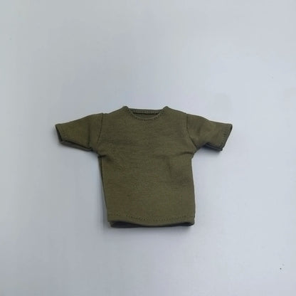 1/6 Scale Black T-Shirt for 12" (30cm) Action Figures — Male & Female DIY Model Accessories