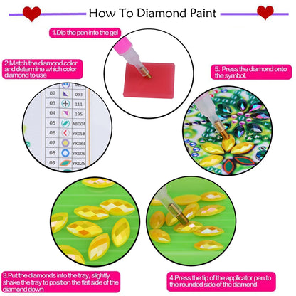 5D DIY Partial Drill Diamond Painting Kit – Girl Design Home Decor 30x30cm