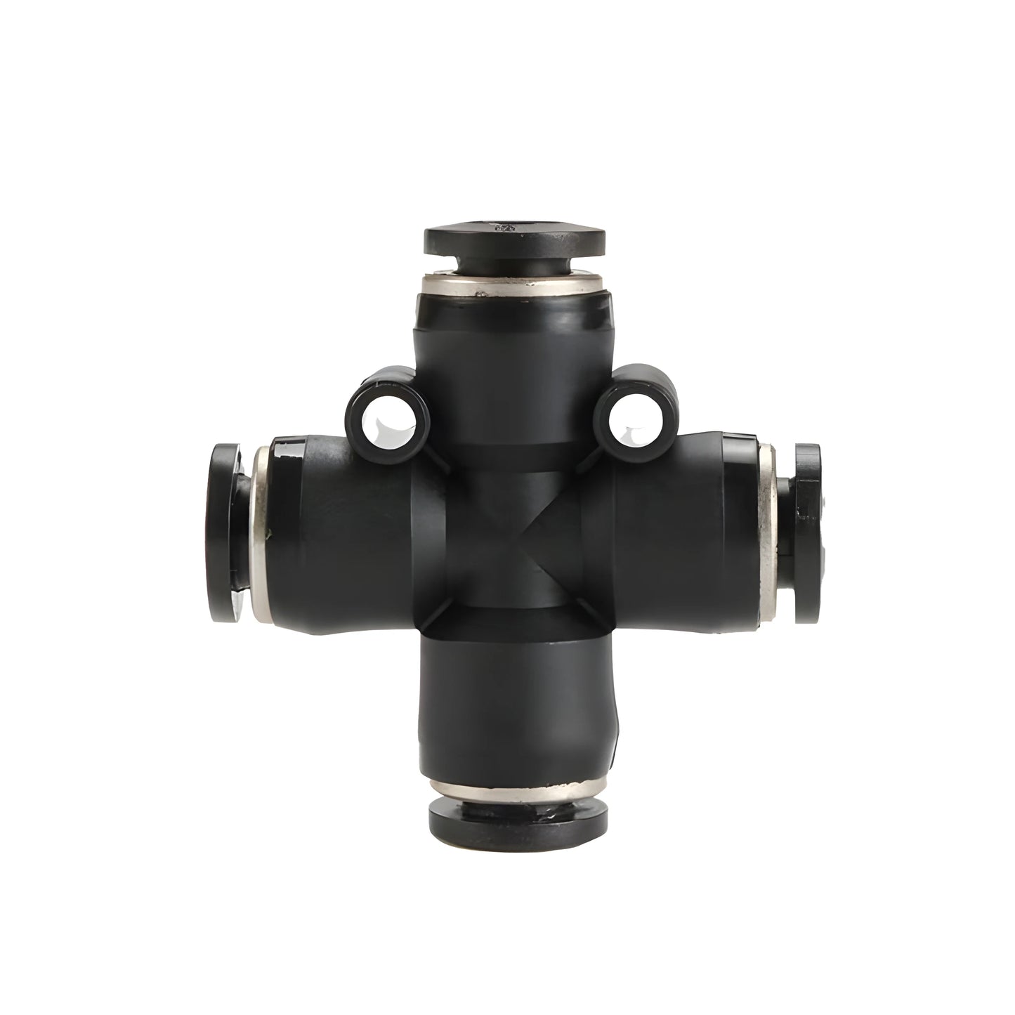High Quality Pneumatic Air Tube Quick Connector Fitting – Black PU/PE/NY Pipe Fittings 3–16mm Industrial Hose Adapter Set
