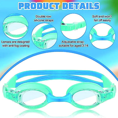 Waterproof Anti-Fog Swimming Goggles - UV Children Professional Colored Lenses Kids Eyewear, Swimming Glasses Gafas Nata
