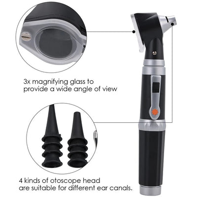 Otoscope Ear Scope - 3X Magnifying Lens with LED Light for Ear Inspection & Pocket Ear Checker for Kids, Adults & Pets