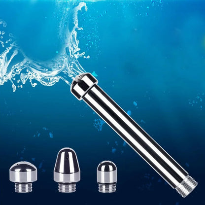 Anal Douche Enema Set – Aluminum Shower with 3 Nozzle Options for Complete Cleansing