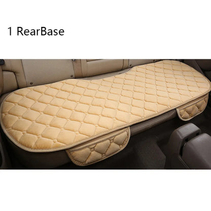 Winter Plush Car Seat Covers - Universal Warm Anti-Slip Front & Rear Seat Protectors
