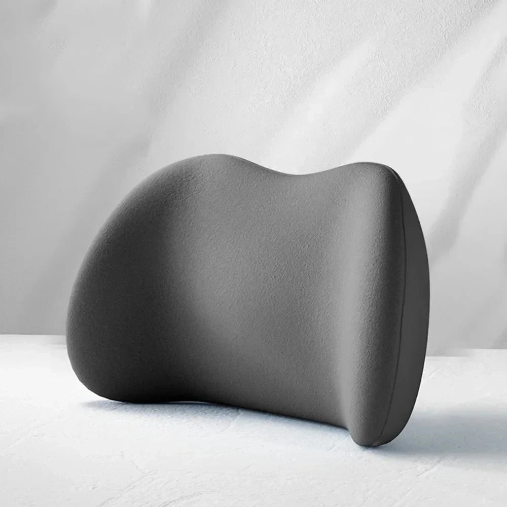 Memory Foam Car Headrest & Lumbar Support Cushion – Ergonomic Neck and Back Pillow for Car & Office Chair