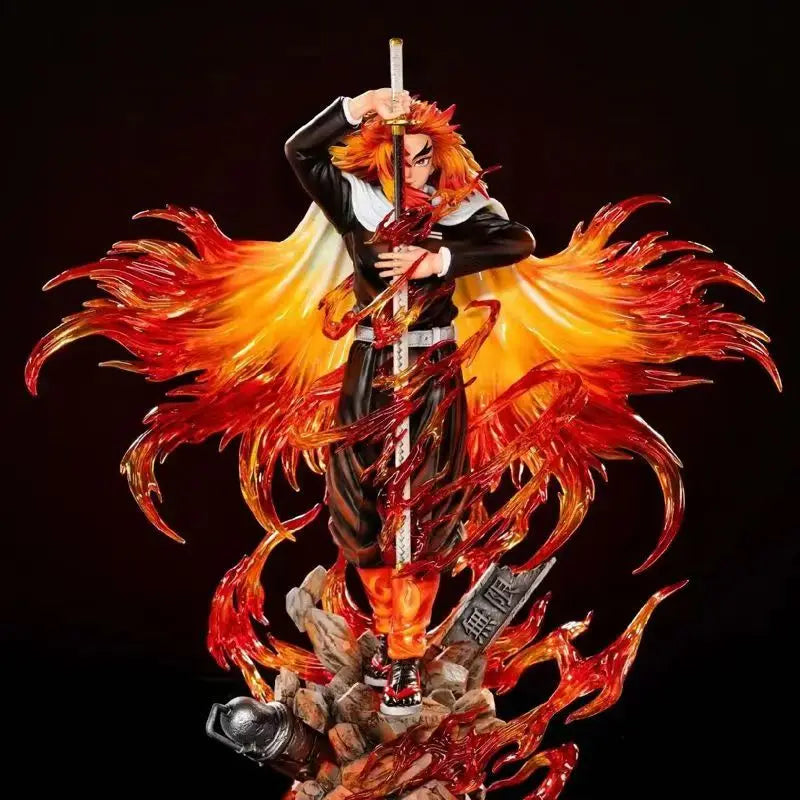 30cm Demon Slayer Rengoku Kyoujurou Figure – PVC Anime Figurine Statue for Collection, Desk Decoration & Gift