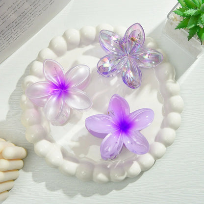 18Pcs Egg Flower Hair Clips | Gradient Candy Color Flowers, Shark Clips for Daily Ponytail Styling